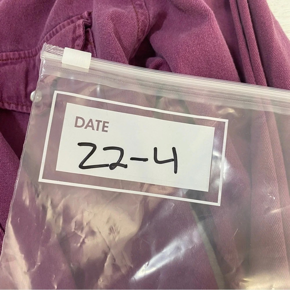 White Horse Pearl Snap Button Down Shirt Purple Vintage Men's XL FLAW - Picture 9 of 9